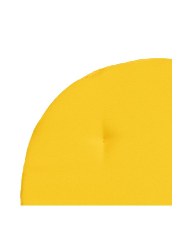 Подушка для стільця Ø 35x2 см жовтий No Brand (324829298)