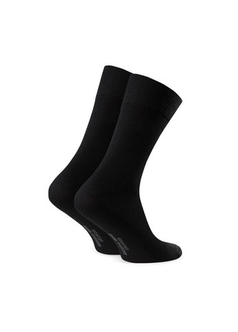 Чорні чоловічі вовняні шкарпетки Steven однотонні (309147211)