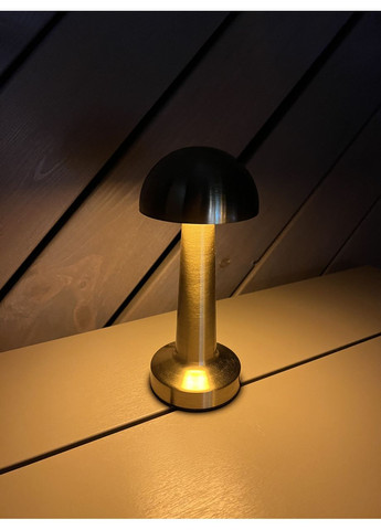 Настольная серебряная лампа "Грибочок" для бара/кафе/ресторана (795-LTA11 SILVER) No Brand (370070741)