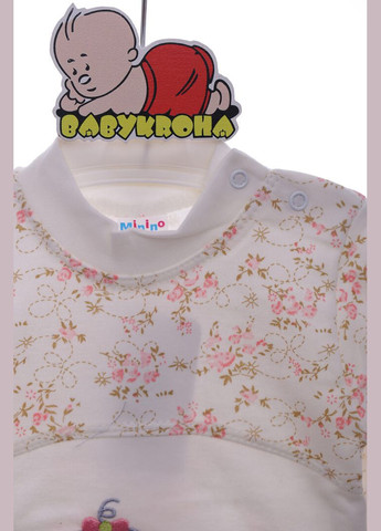 Рожева піжама з довгим рукавом для трикотажної дівчинки малюк рожевий 62 см (37259) BABYKROHA