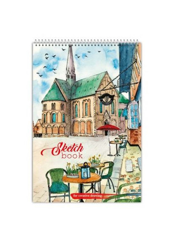 Скетчбук А5/30арк. " "/СБ-1/ ціль. картон, УФ-лак, бл. офсет 100 г/м2, луг., 4 диз. (16) Рюкзачок (367751343)