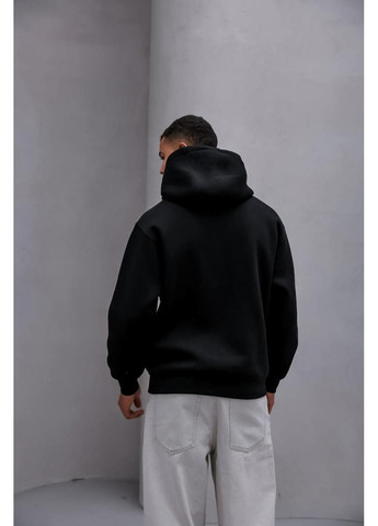 Стильное мужское худи оверсайз черное No Brand (372803958)