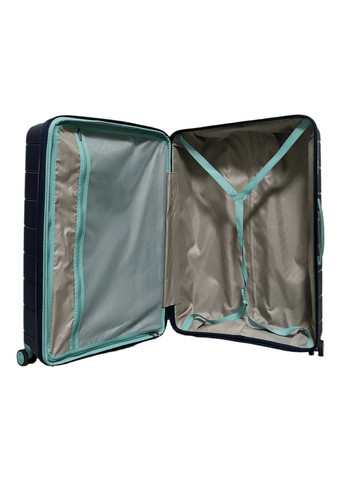 Чемодан большой L полипропилен 20303 76×53×33см 108+17л Темно-синий Snowball (297643162)