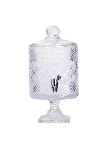 Лимонадниця скляна Glass на 4.5 л на квадратній ніжці Yiwu (361386715)