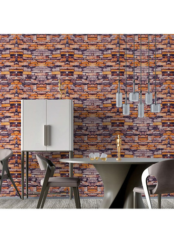 Декоративна 3D панель самоклейка 700х770х3мм Піщаник Катиринославська цегла (045-3) SW-00000692 Sticker Wall (362115318)