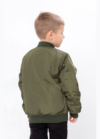 Зелена демісезонна куртка-бомбер для хлопчика (демісезон) Носи своє
