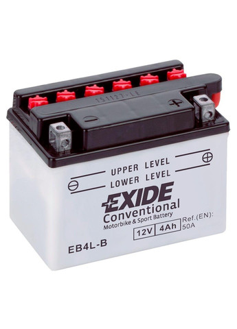 Мото акумулятор CONVENTIONAL 6СТ-4Ah АзЕ 12В 50А (EN) EB4L-B Exide (349806654)