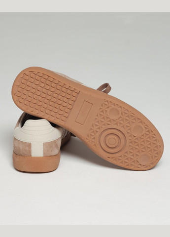 Бежевые кеды женские замша Prima d'Arte