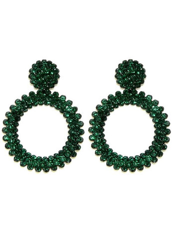 Серьги бижутерия Цветные стразы No Brand (366891855)