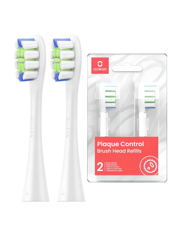 Насадки для зубной щётки P1C1 W02 Plaque Control Head 2 штуки белых Oclean (280876606)