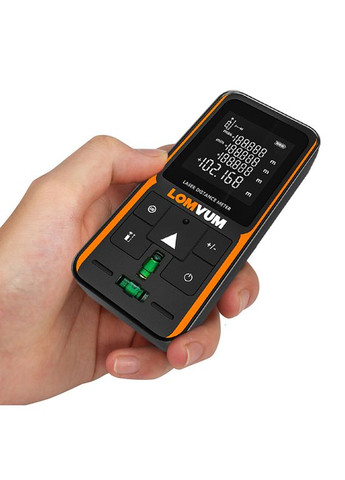 Лазерний далекомір LOMVUM M50 50m Вимірювання довжини, площі, об'єму No Brand (300577720)