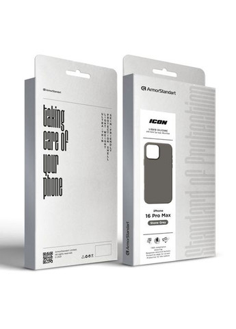 Чохол до мобільного телефона (ARM81306) ArmorStandart ICON2 Case Apple iPhone 16 Pro Max Stone Grey (326587882)