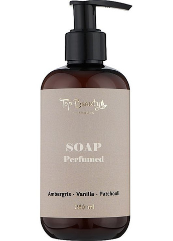 Парфумоване рідке мило для рук та тіла "Амбра-Ваніль-Пачулі" Soap Perfumed 250ml (1425190-27863967) Top Beauty (368637078)