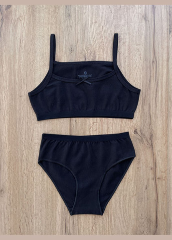 Черный демисезонный комплект для девочки Baykar