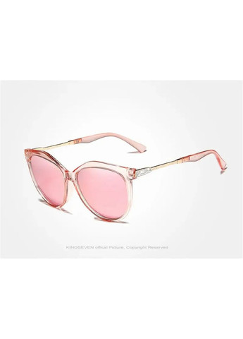 Женские поляризационные солнцезащитные очки N7826 Clear Pink KINGSEVEN (351365017)