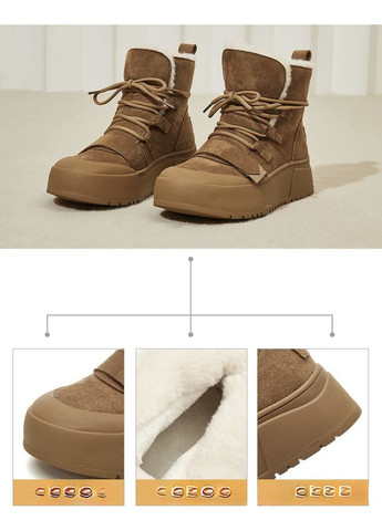 Жіночі зимові чоботи замшеві угги 39-40 (25 см) BabyStyle (354830491)