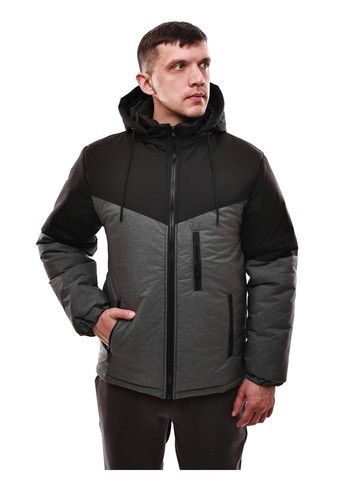 Черная зимняя куртка зимняя мужская No Brand