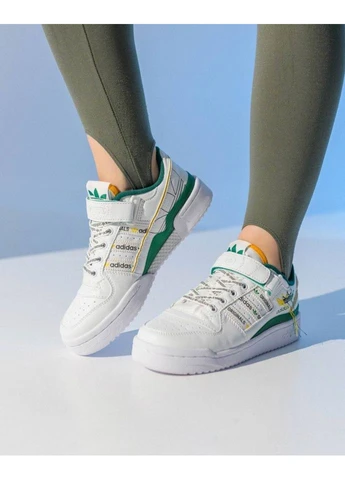 Комбіновані осінні кросівки white green yellow No Brand Originals Forum 84 Low New