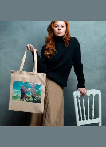 Эко сумка шоппер с аниме принтом Frieren beyond journey's end. Фрирен провожающая в последний путь. Frieren Кавун шопер (316137744)