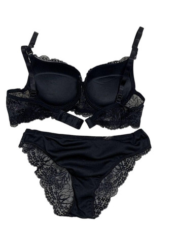 Черный демисезонный комплект женский asel 252 черный No Brand Комплект жіночий ліфчик і трусики