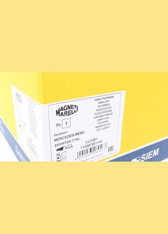 Ліхтар задній MB Sprinter (901-904) 95-06 (R) (LLC361) 712367201119 (opt-om) Magneti Marelli (345756211)