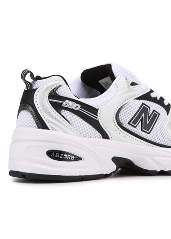 КРОСІВКИ ЖІНОЧІ NEW BALANCE 530 WHITE BLACK 2.0 НЬЮ БЕЛАНС 530 No Brand чорні демісезони (368868618)