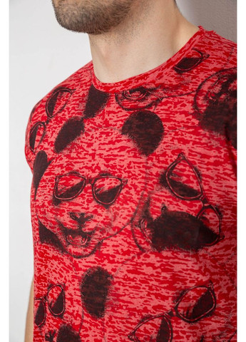 Красная футболка мужская с принтом Sport Line