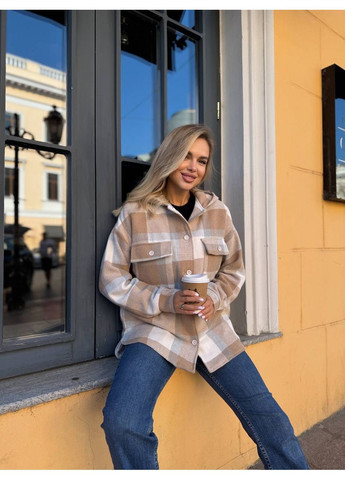 Куртка-сорочка в клітинку на байковій підкладці — ЗАМІРИ В ОПИСІ DK/DL Мода без кордонів (370236283)