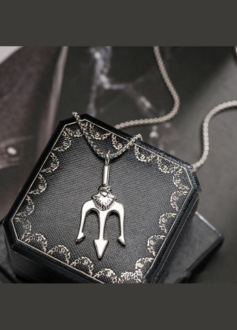 Чоловіча металева срібна підвіска з кулоном, сталевий ланцюжок на шию No Brand (328251205)