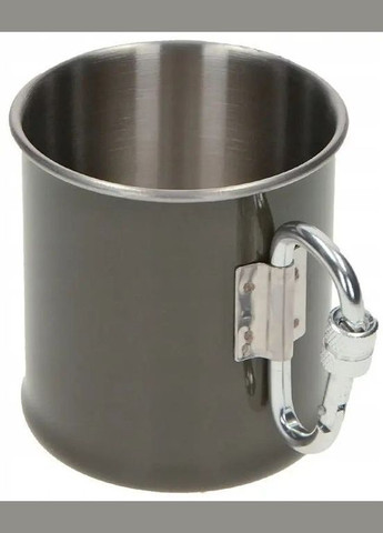 Кружка стальна 250 ml з карабіном, Olive Mil-Tec (315879523)