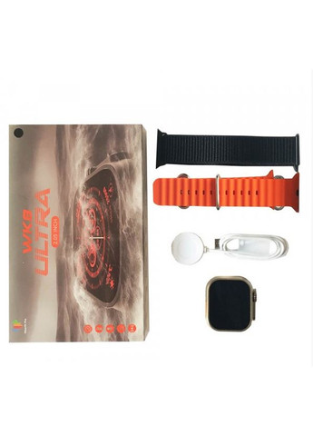Смартчасы Smart Watch WK8 ULTRA оранжевый ремешок No Brand (279825751)