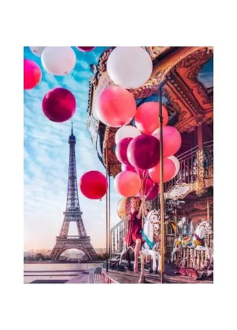 Алмазная мозаика Воздушные шарики и Париж 40х50 см SP082 ColorArt (289370673)