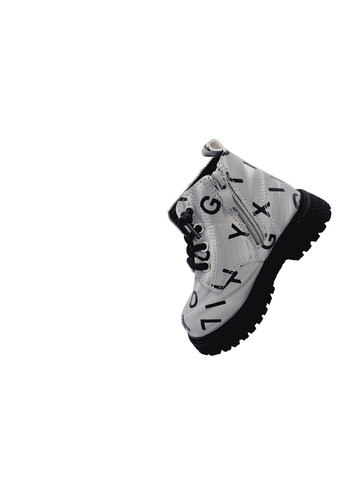 Серые повседневные осенние демисезонные ботинки Kimboo