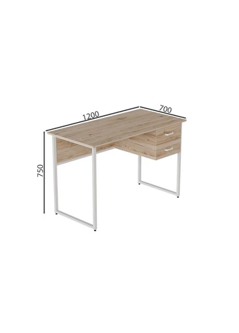 Компьютерный стол Дакота 75x120x70 белый ДСП 32мм (FRD-102124) Ferrum-decor (377389798)