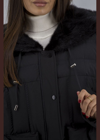 Черный демисезонный Пуховик Basic