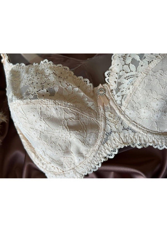 Бежевый бюстгальтер кружевной на косточках 11399 бежевый Lanny Mode