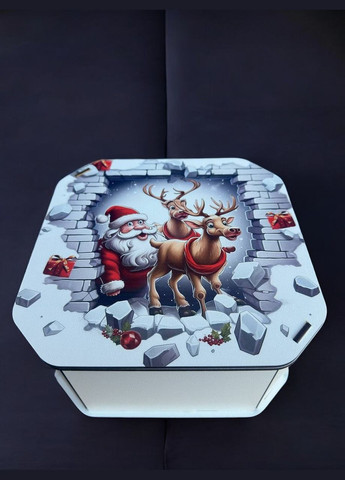 Подарункова коробка квадратна (ХДФ) 29x29x10 см. №16 No Brand (330774587)