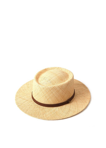 Шляпа порк-пай женская солома бежевая JUDY LuckyLOOK 818-188 (289478297)