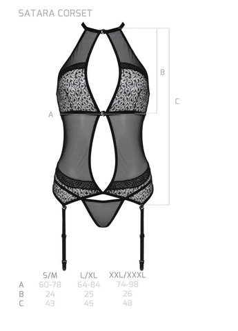 SATARA CORSET red XXL/XXXL Passion (303896713)