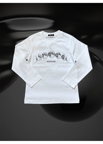 Белый демисезонный лонгслив To Be Too с рисунком