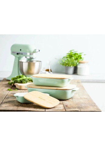 Форма для запекания с крышкой CC007425-001 8,8х24,8х40,4 см 3.8 л фисташковая KitchenAid (296911075)