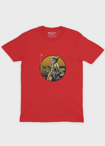 Красная демисезонная футболка для мальчика с принтом супервора - джокер (ts001-1-sre-006-005-015-b) Modno