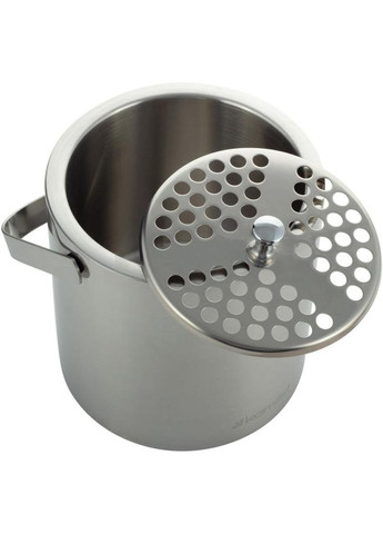 Термо-ведерко для льда 1300мл с крышкой и каплесборником для пикника и вечеринок щипцы для льда Kamille (368990222)