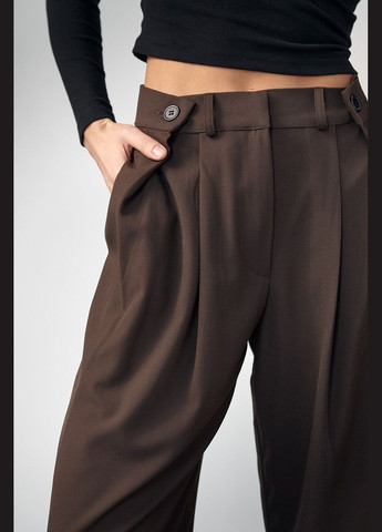 Классические брюки с акцентными пуговицами на поясе Liton (297373614)