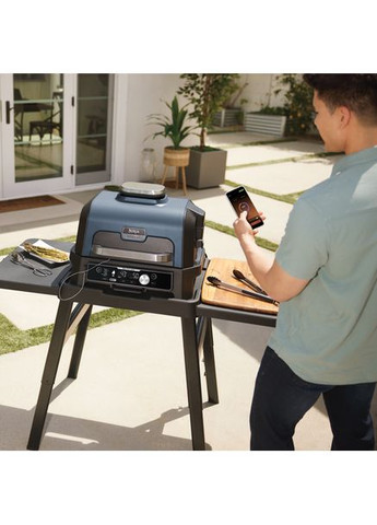 Гриль-барбекю електричний та коптильня Woodfire Pro Connect XL (OG901EU) Ninja (361853654)