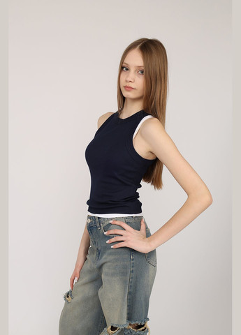 Майка с широкими бретелями женская цвет синий ЦБ-00272225 Busem — 324216294