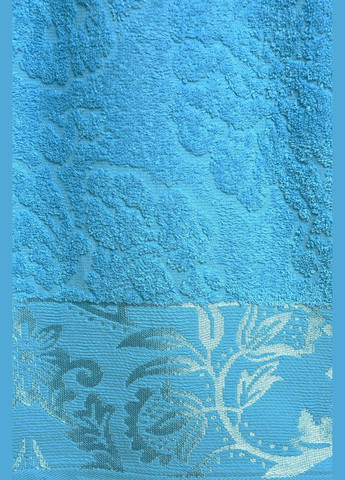 Рушник для обличчя махровий блакитного кольору Let's Shop однотонний блакитний