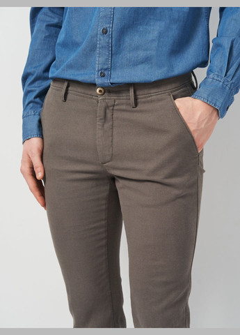 Серые кэжуал демисезонные брюки Massimo Dutti