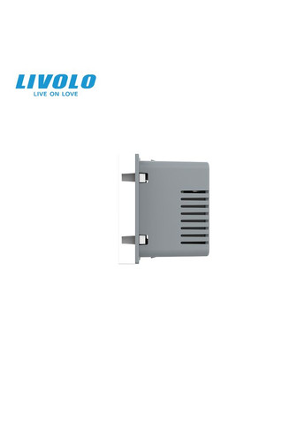 Розумний Wi-Fi терморегулятор (термостат) сенсорний програмований для водяної теплої підлоги, білий, модуль без рамки Livolo (371777116)