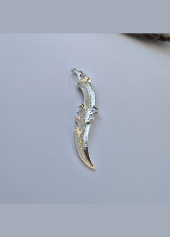 Срібна Підвіска Оберіг Кулон Кинжал чорнене срібло 925 проби 3249ч 5.90г No Brand (306741530)